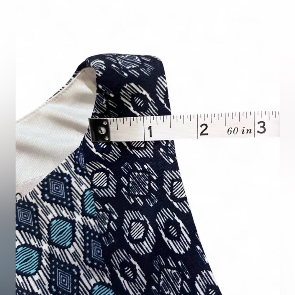 Wisp Womens 14P Elegant Geometric Print Maxi Dress Spring Airy Casual - Picture 7 of 7